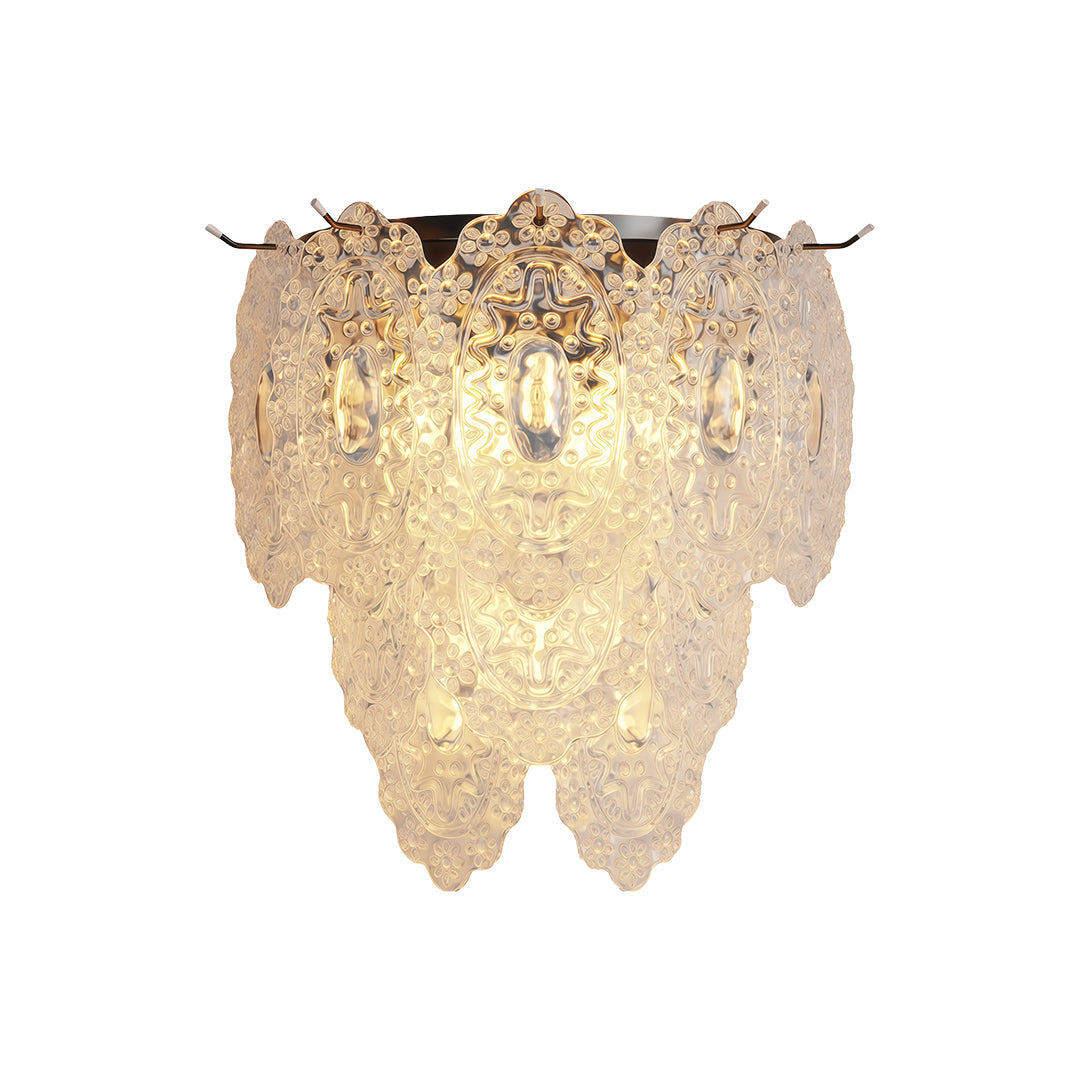 Art Wall Lights French Luxury Style Copper Glass Lamp