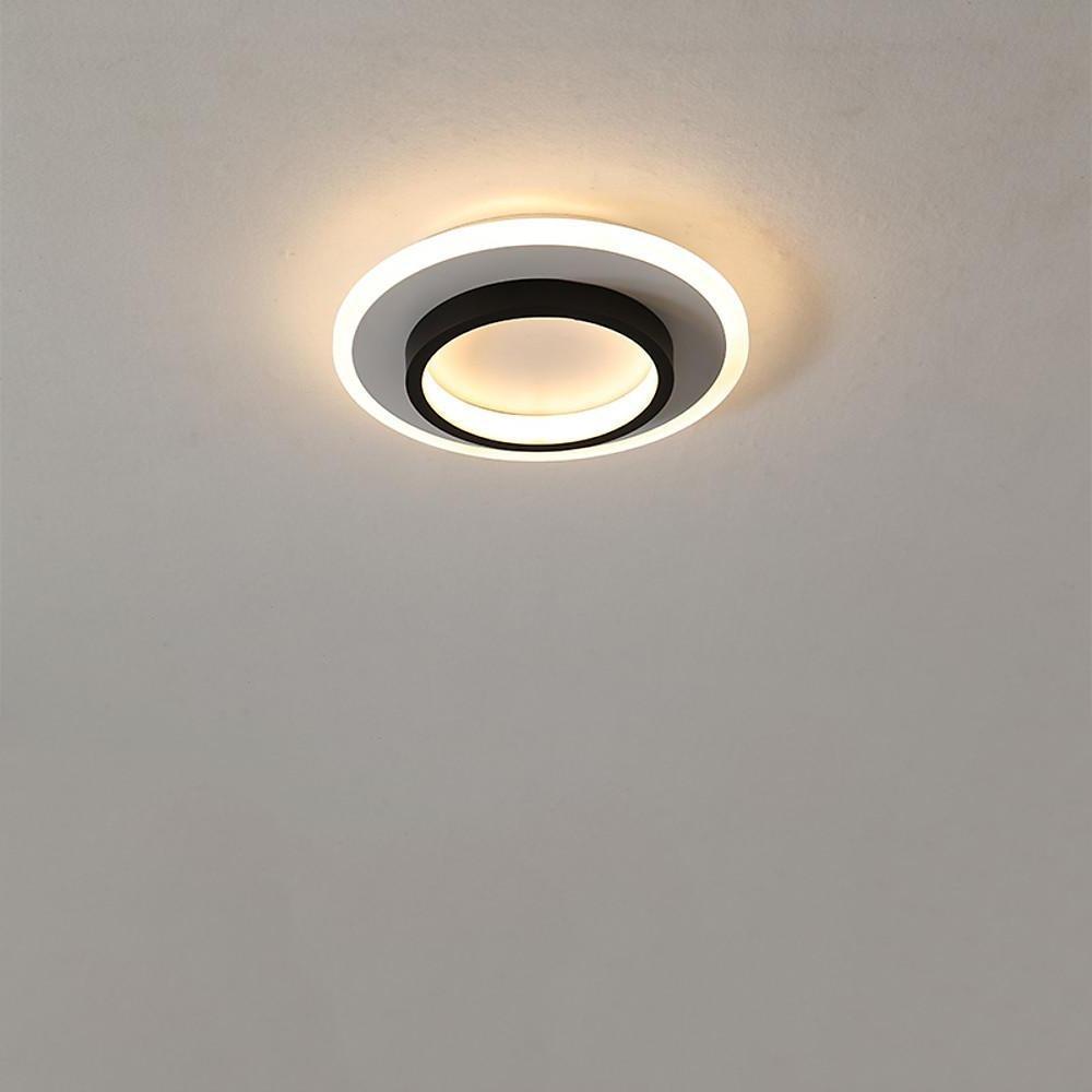 Modern Layered LED Light Ring Ceiling Fixture | Flush Mount 3 Circle Lamp
