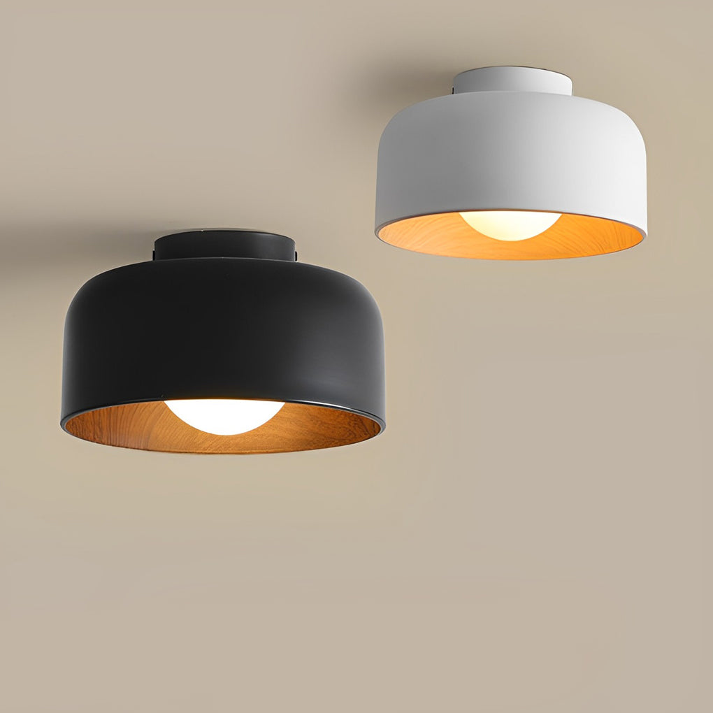 LED Ceiling Light Wood Grain Nordic Minimalist Light