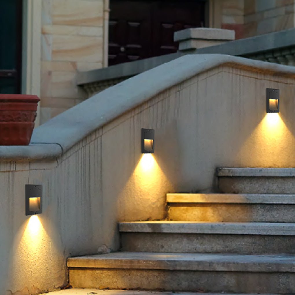 Surface Mounted Step Lights LED Black Modern Outdoor Light