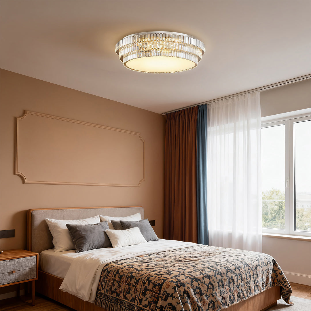 LED Flush Mount Lighting Luxury LED Crystal Lamp