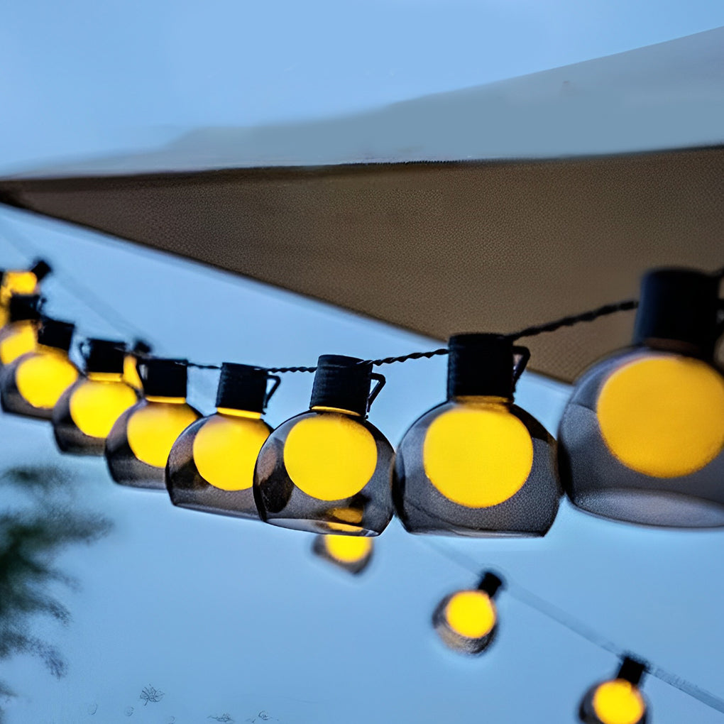 LED Globe String Lights Multi-power Mode Outdoor Lights