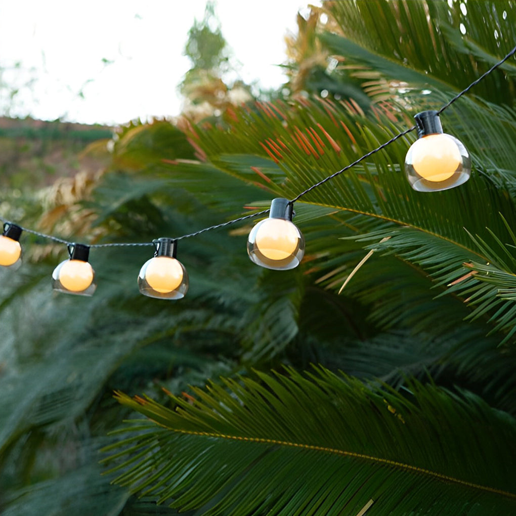 LED Globe String Lights Multi-power Mode Outdoor Lights