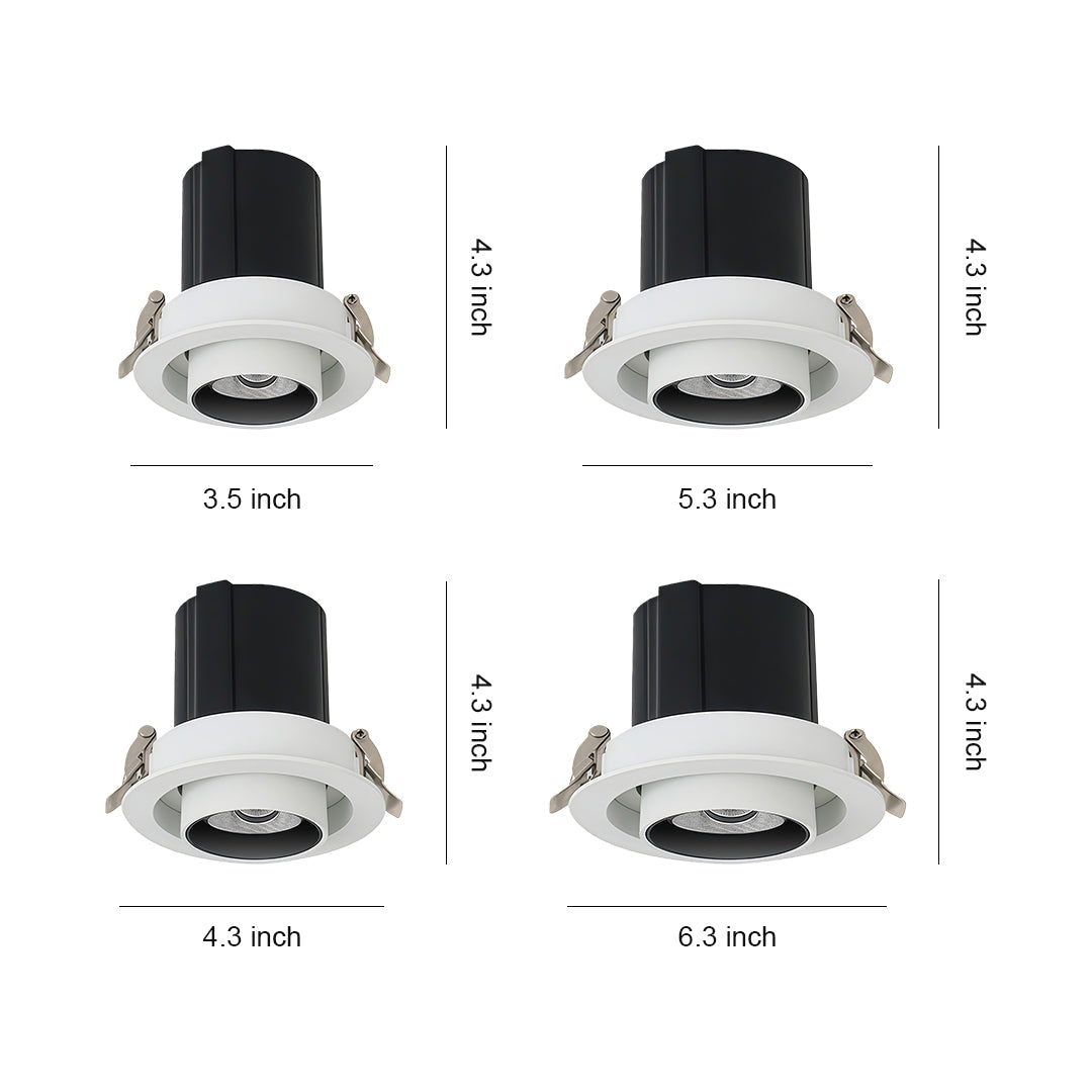 LED Indoor Spotlights Extendable Rotatable Embedded Light