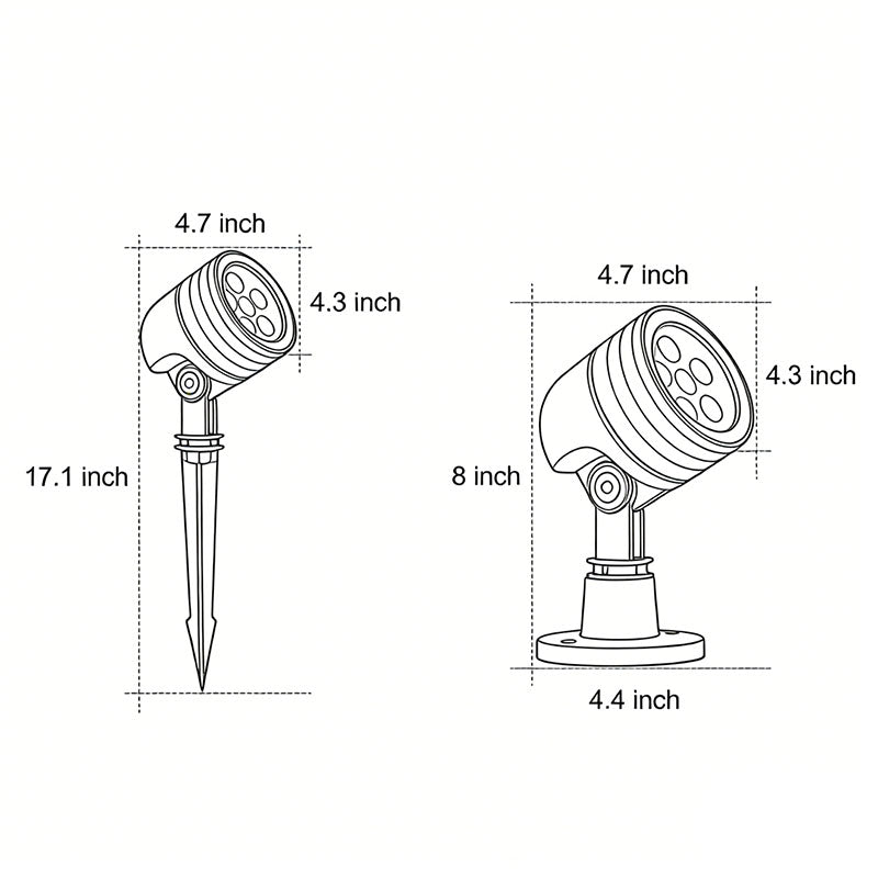 LED Landscape Spot Lights Modern All-Aluminum Light