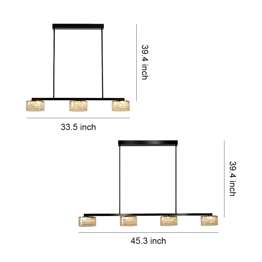 LED Linear Pendant Light Modern Minimalist Strip Ceiling Light