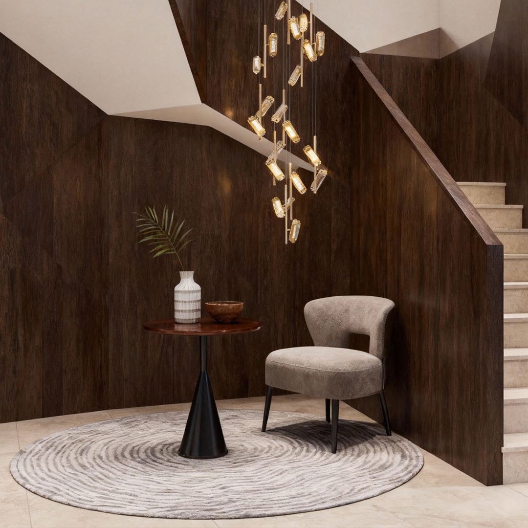 LED Staircase Chandelier Luxury Acrylic Ceiling Light