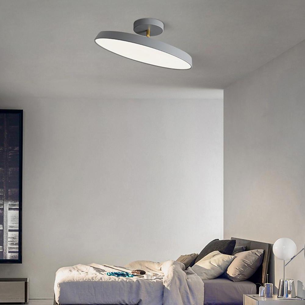 Adjustable Circular LED Nordic Ceiling Lights Semi-Flush Mount Lighting