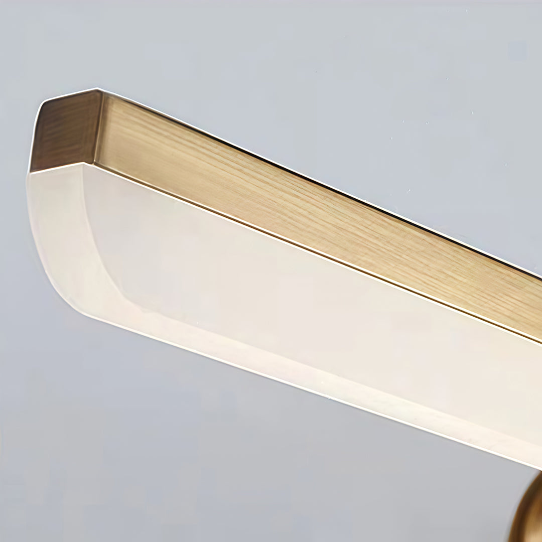 Light Bar Vanity Modern Brass Curved Arm Elegant Light