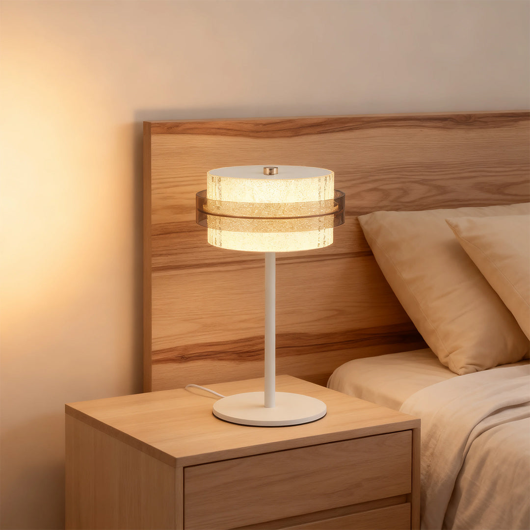 Vintage Metal Table Lamp Atmosphere Iron Frame Ps Lampshade Light