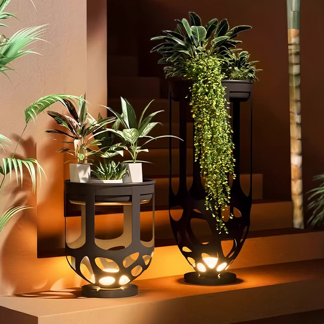 Lighted Outdoor Planter Waterproof Ambient Landscape Light