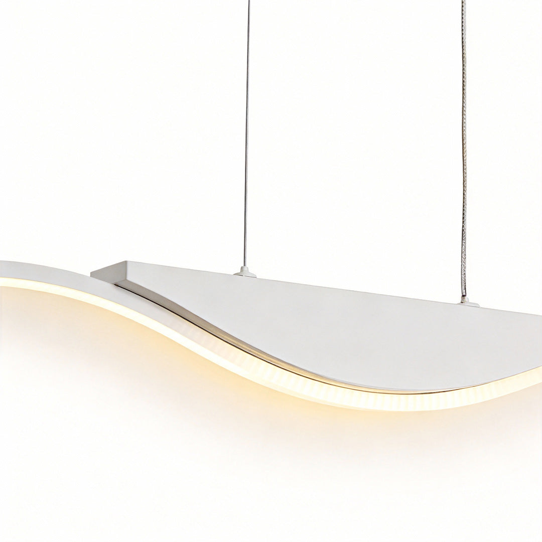 Line Wave Pandant Light Modern White Ceiling Light