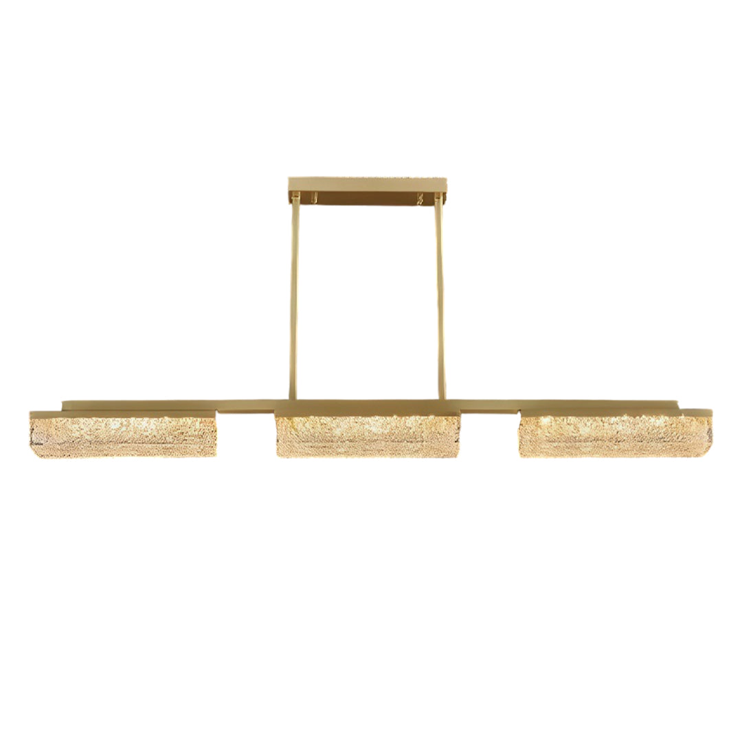 Copper Pendant Lights For Kitchen Island Linear Three-Temperature Ceiling Light