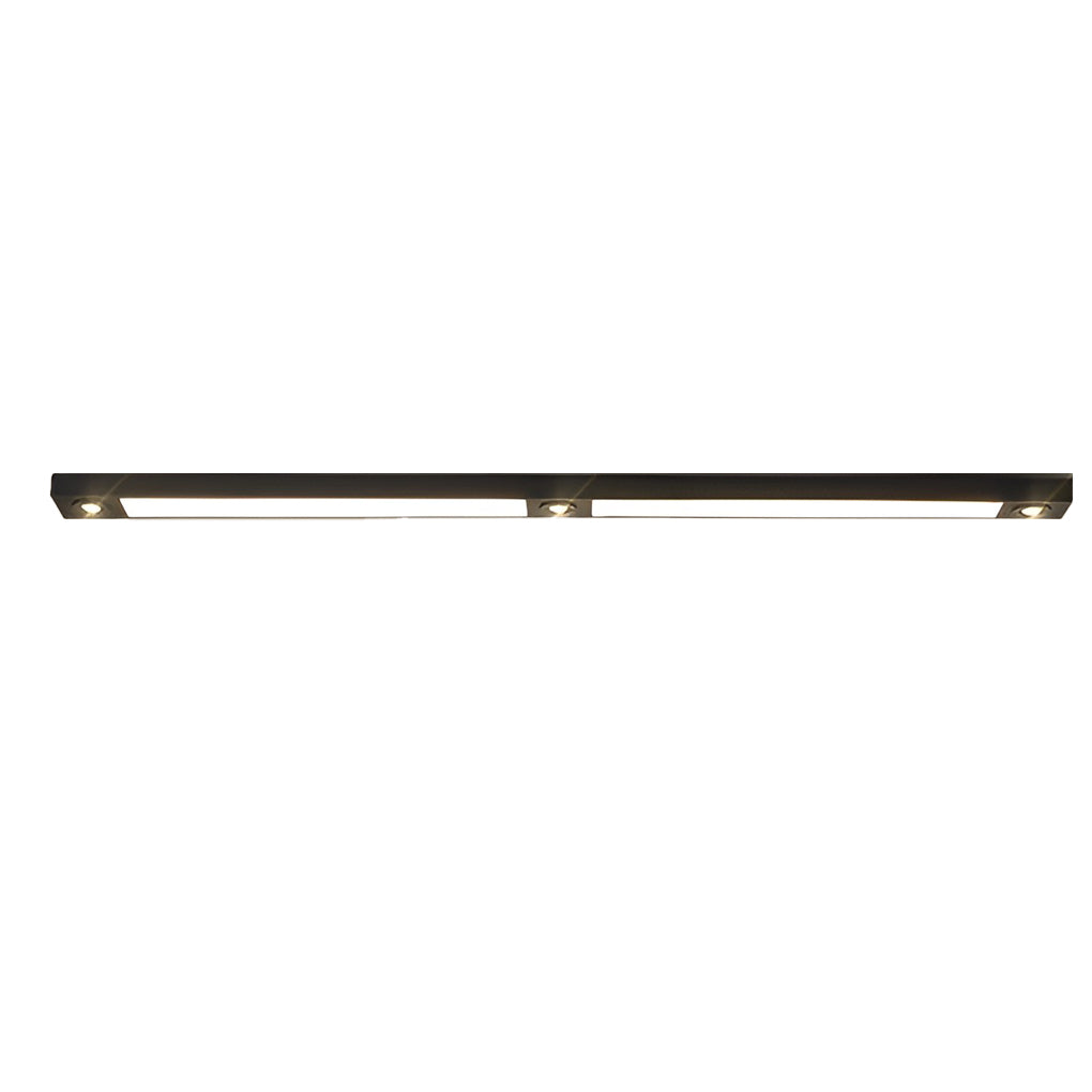 Linear Ceiling Pendant Light Black Modern Iron Light