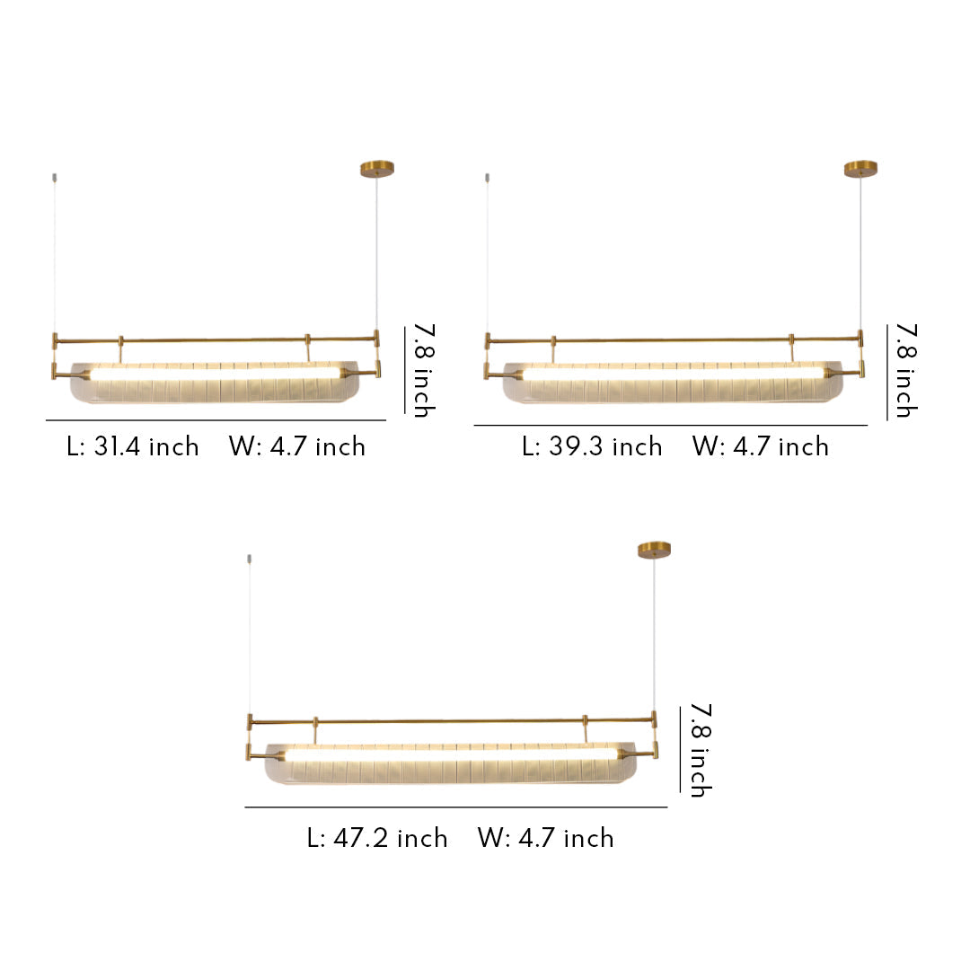 Linear Light Pendant Nordic Minimalist Long Strip Ceiling Lights