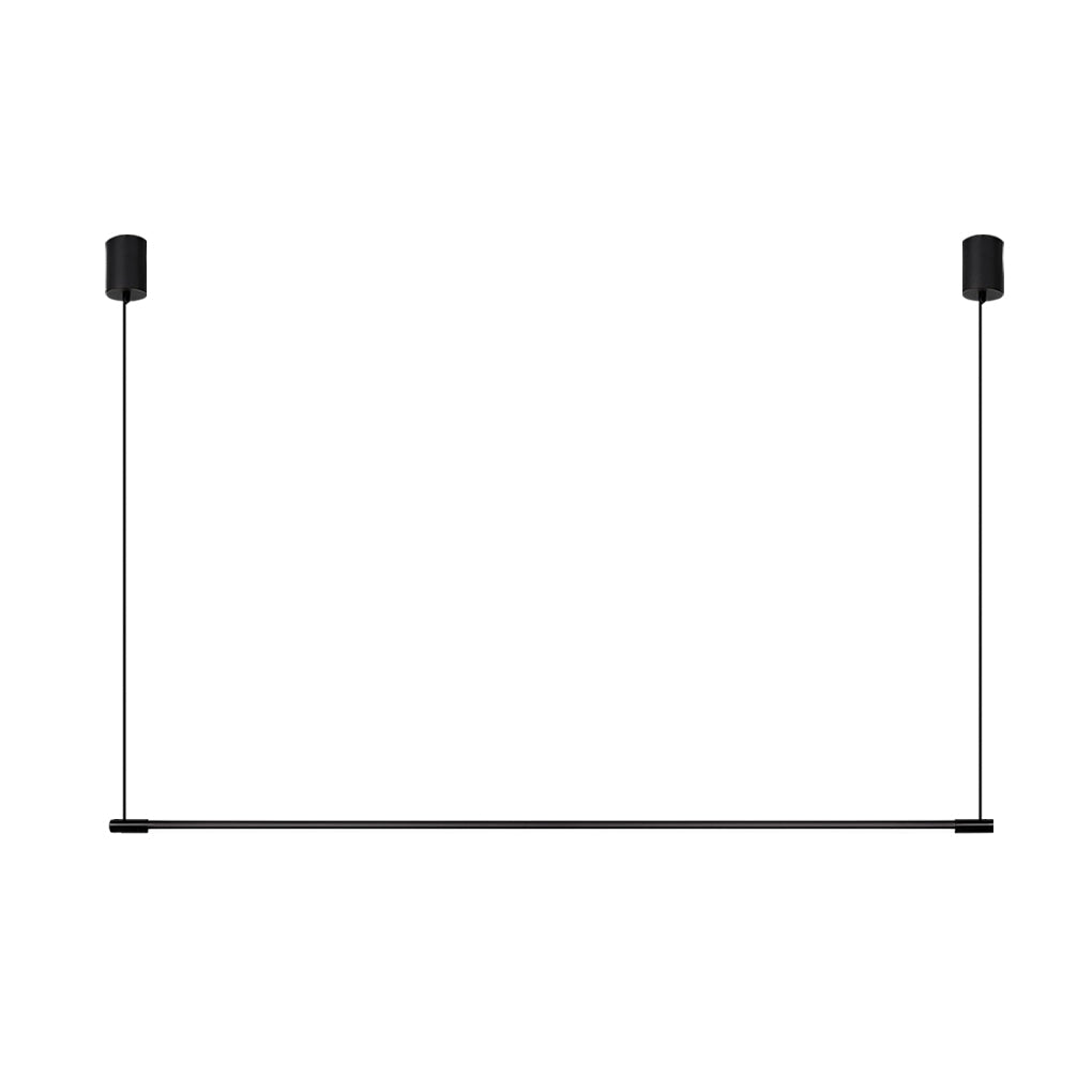 Linear Pendant Light Fixture Minimalist LED Black Ceiling Light