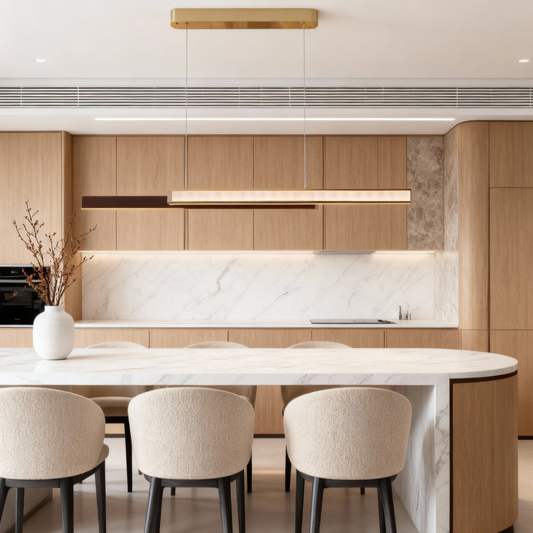 Linear Suspension Light Fixtures Modern Minimalist LED Lamp