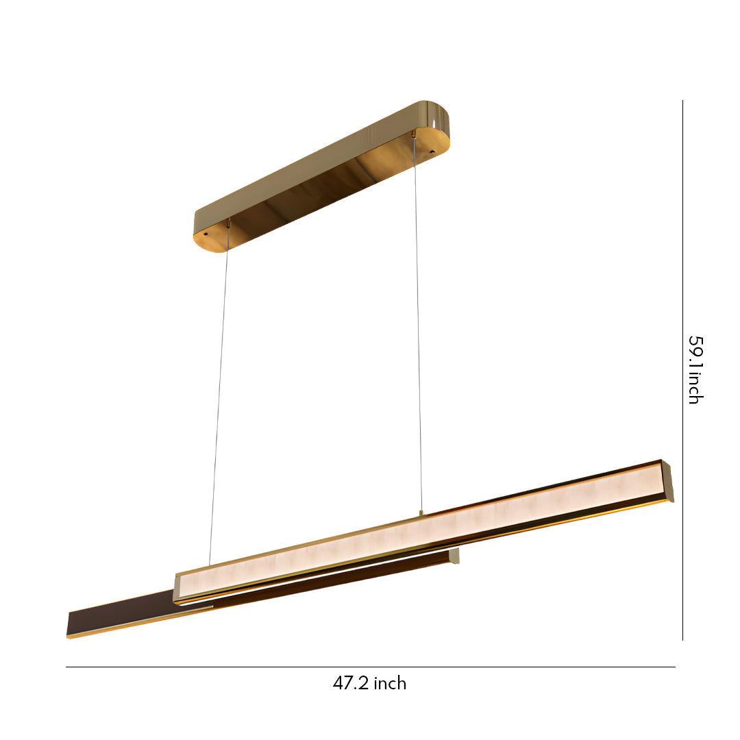 Linear Suspension Light Fixtures Modern Minimalist LED Lamp