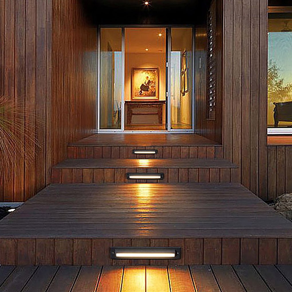 Black LED Bar Lights Embedded Step Deck Lights