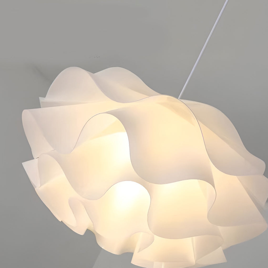 Lotus Flower Pendant Light Nordic LED White Ceiling Light