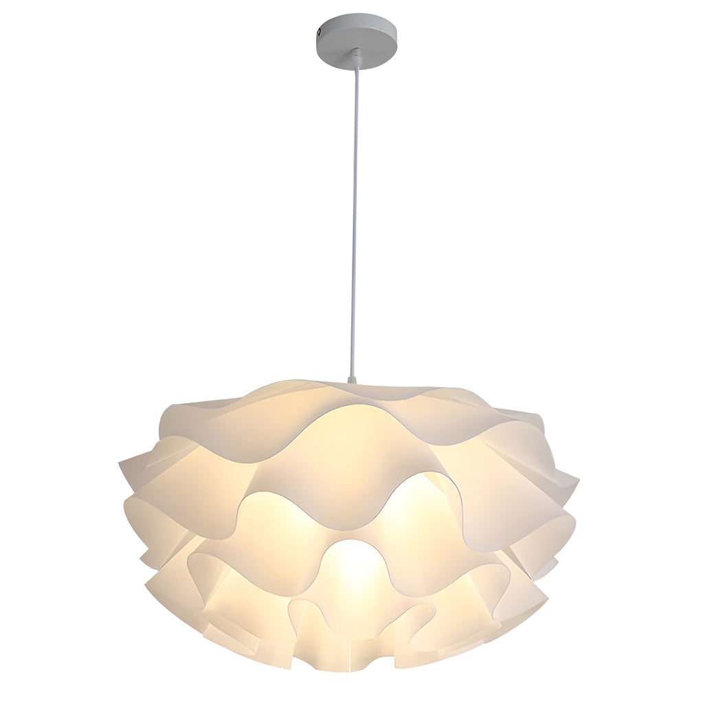 Lotus Flower Pendant Light Nordic LED White Ceiling Light