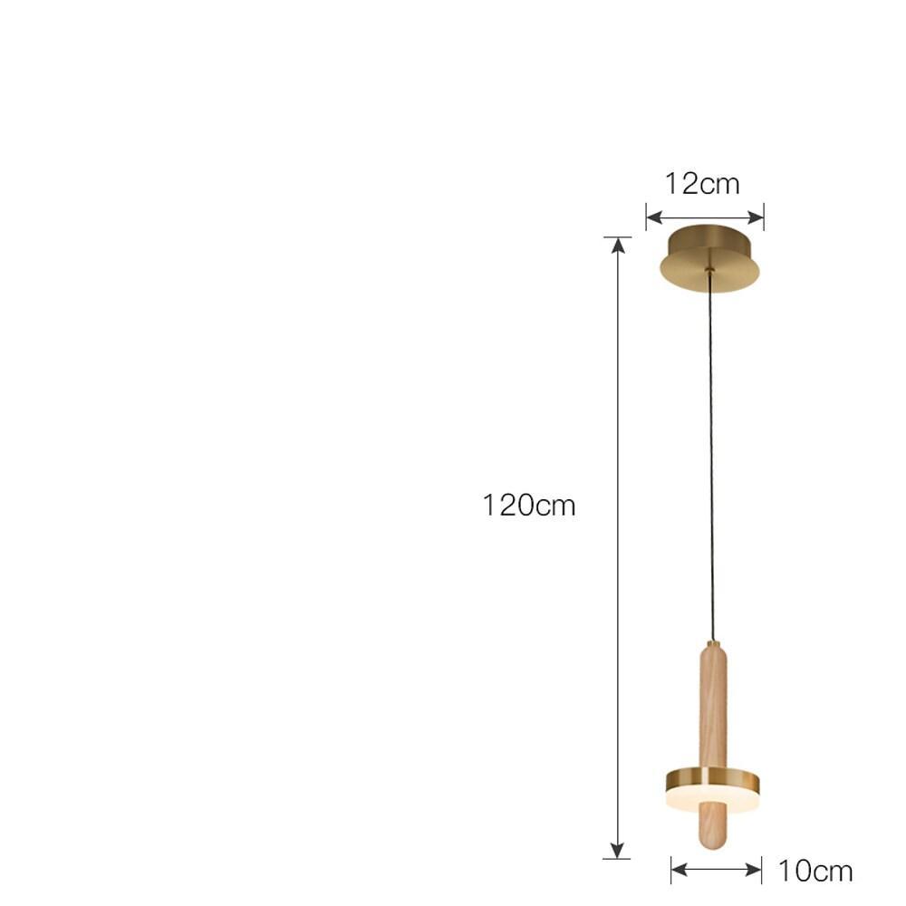 Circle Cylinder LED Gold Nordic Pendant Light Hanging Lamp