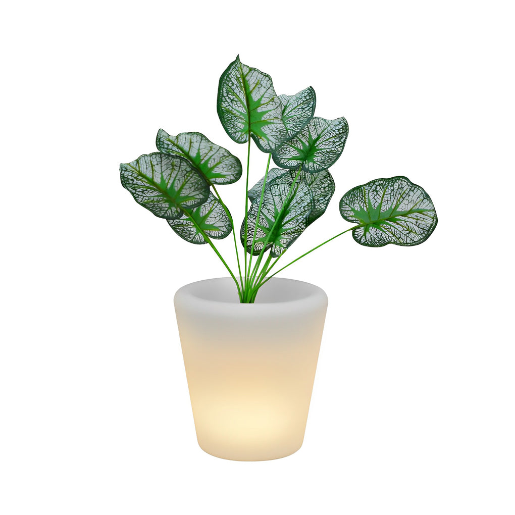 Luminous Flower Pots Modern Waterproof LED Colorful Light