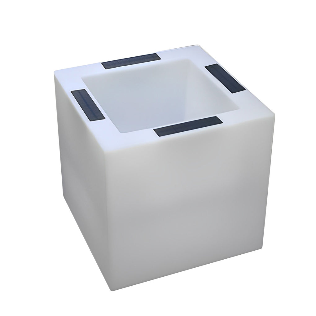 Luminous Flower Pots Square Waterproof LED Solar Light