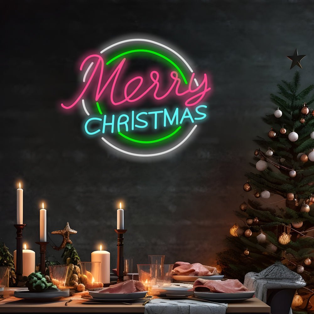 Luminous Letter Pattern Ins Christmas Acrylic LED Neon Sign Lights