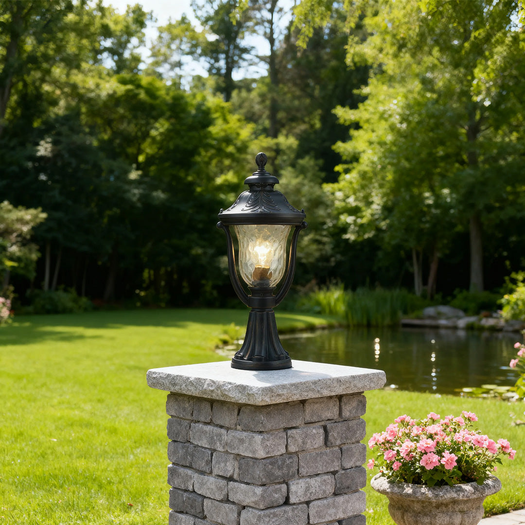 Modern Post Lights Waterproof Garden Coffee Aluminum Column Head Lamp