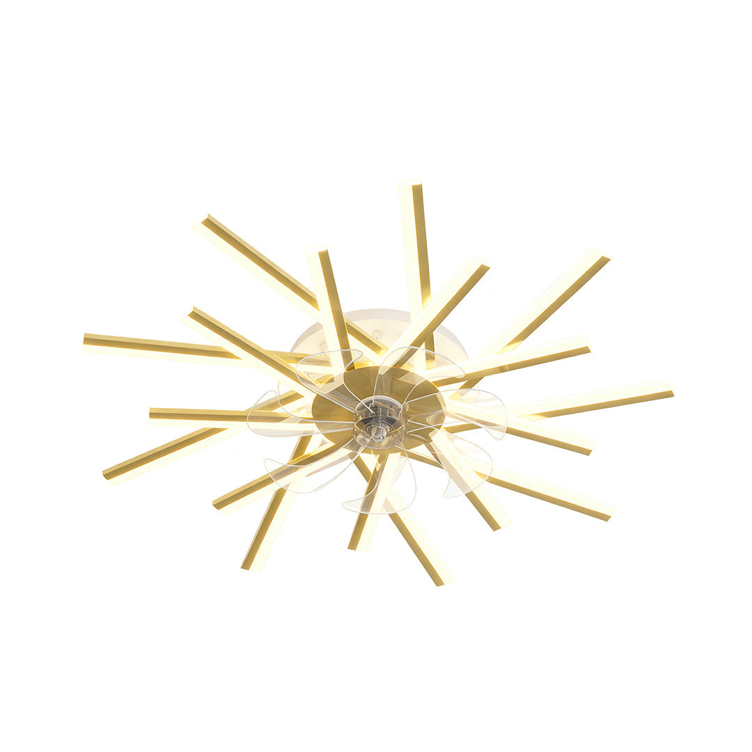 Metal Ceiling Fan with Light Iron Body Industrial Fan Light