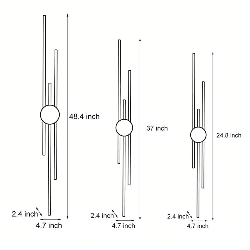 Modern Linear Wall Sconce Minimalist LED Integrated Light