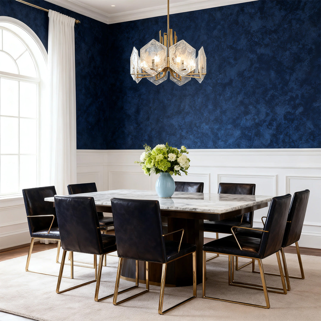 Gold Geometric Chandelier Vintage Artistic Stunning Ceiling Light