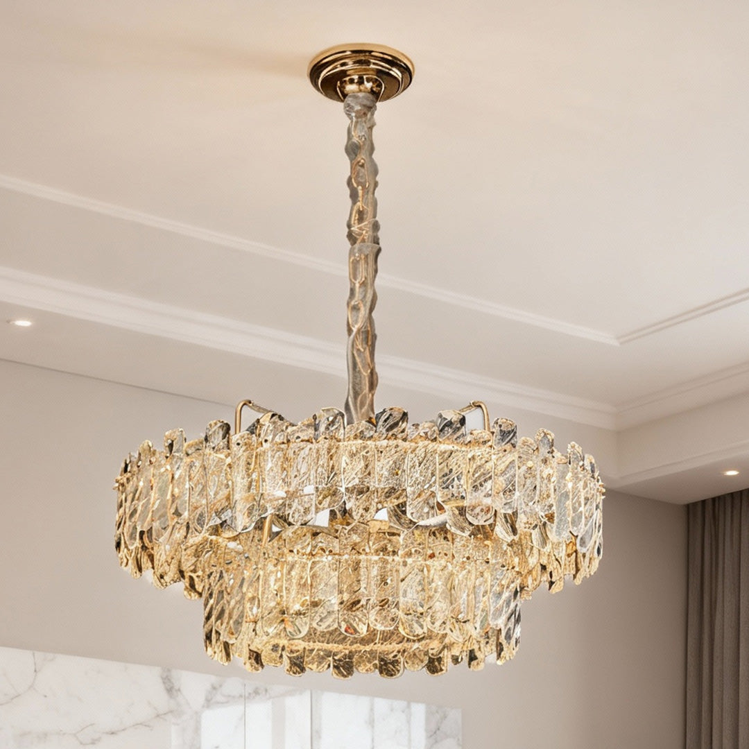 Nordic Chandelier Luxury Carbon Steel Crystal Ceiling Light