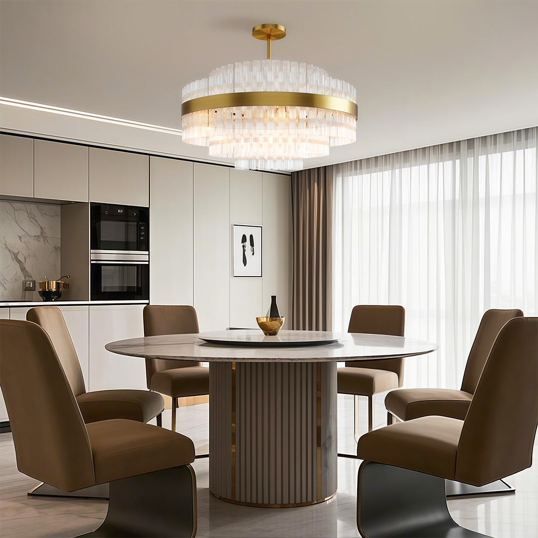Industrial Modern Chandelier Full Copper Luxury Ceiling Light