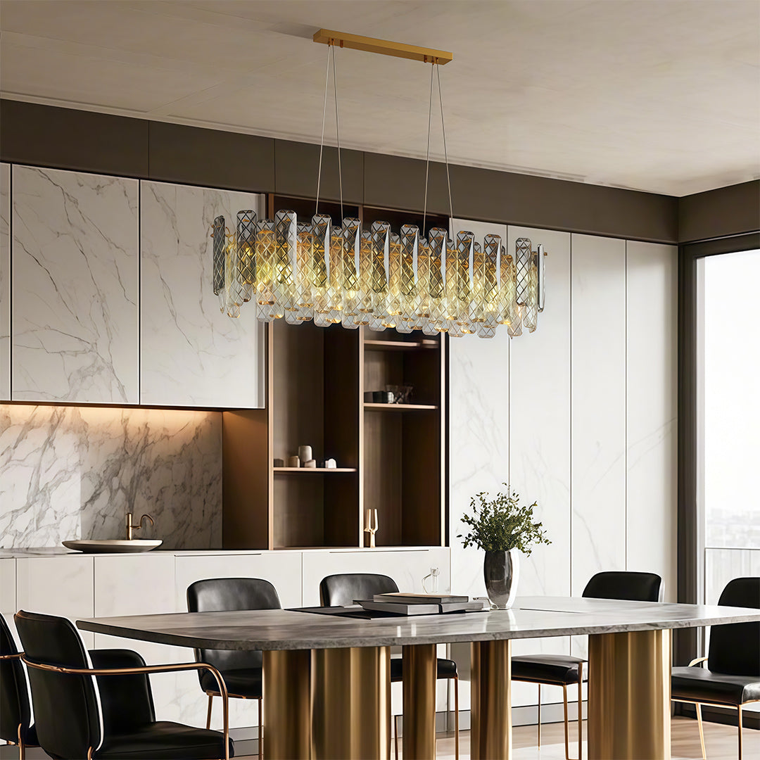 Contemporary Crystal Chandeliers LED Ceiling Light