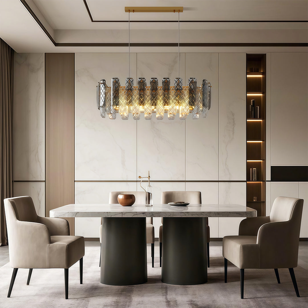 Contemporary Crystal Chandeliers LED Ceiling Light