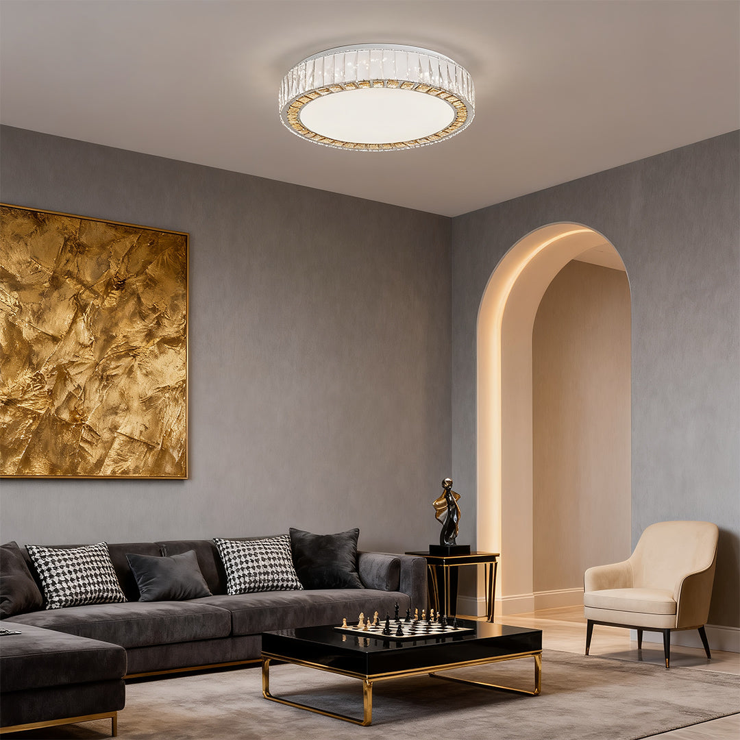 Crystal Ceiling Light Modern Minimalist Luxury Lamp