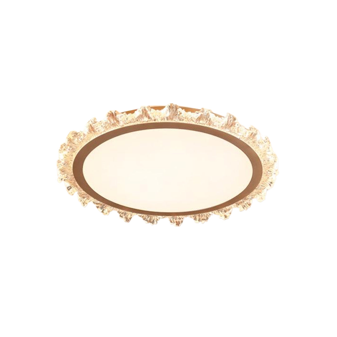 White Round LED Ceiling Light French wide-spectrum Ultra-Thin Flush Mount Light