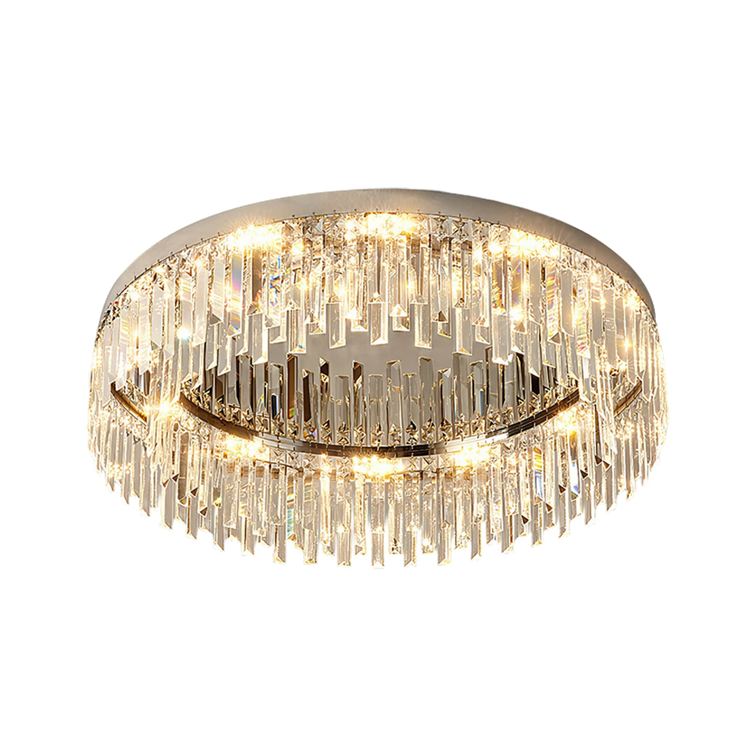 Crystal Flush Mount Ceiling Light Minimalist Round Ceiling Light