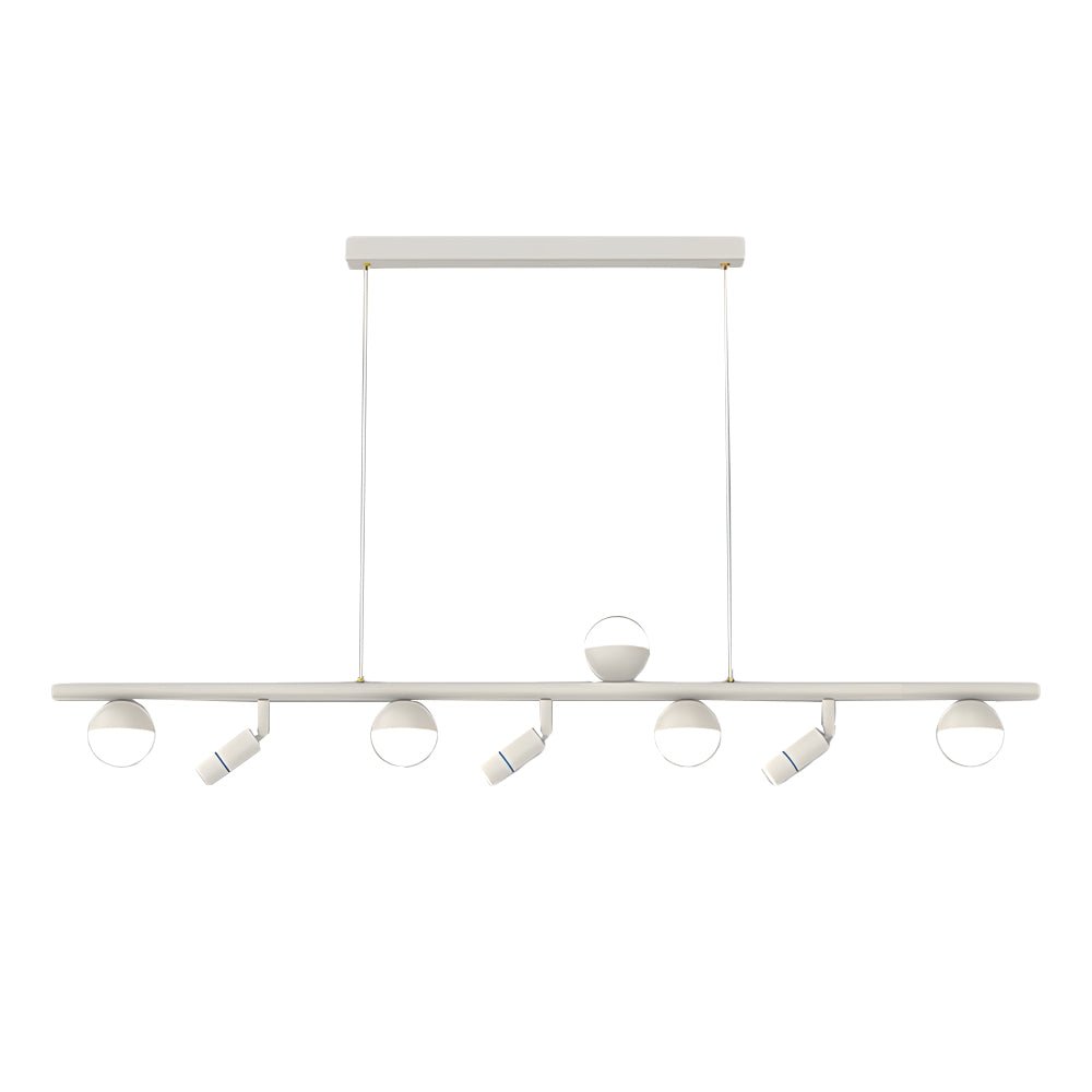 5/7 Spotlights White Long LED Linear Lights Nordic Three Step Dimming Pendant Light