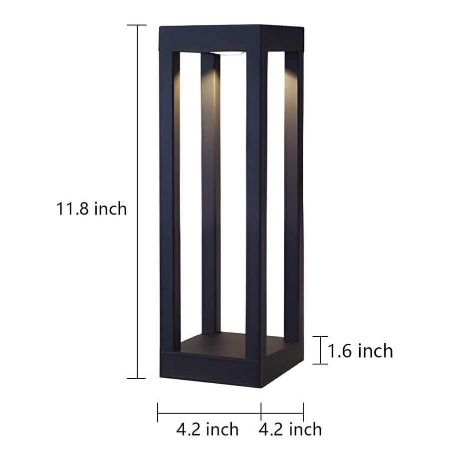 7W Broader LED 4-Beam Lighting Waterproof Hardwired Landscape Pathway Lights for Garden