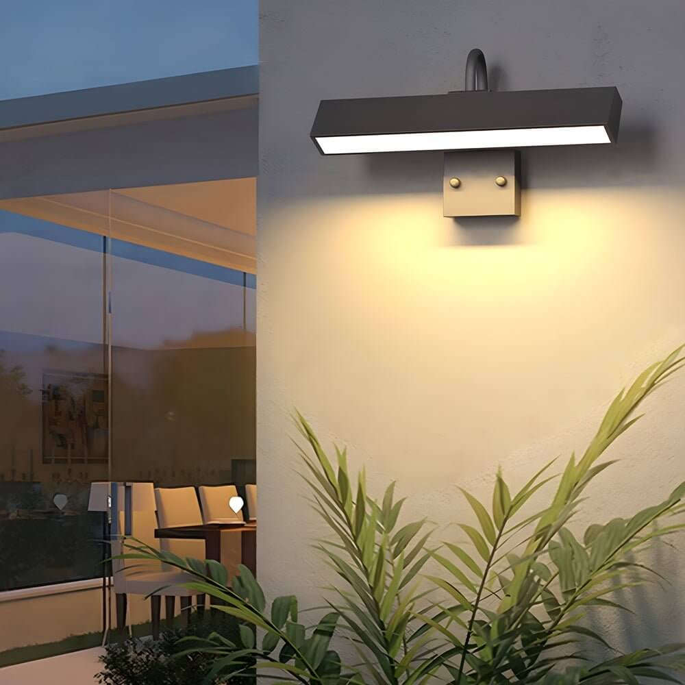 Black LED Wall-Mounted Light for House Number