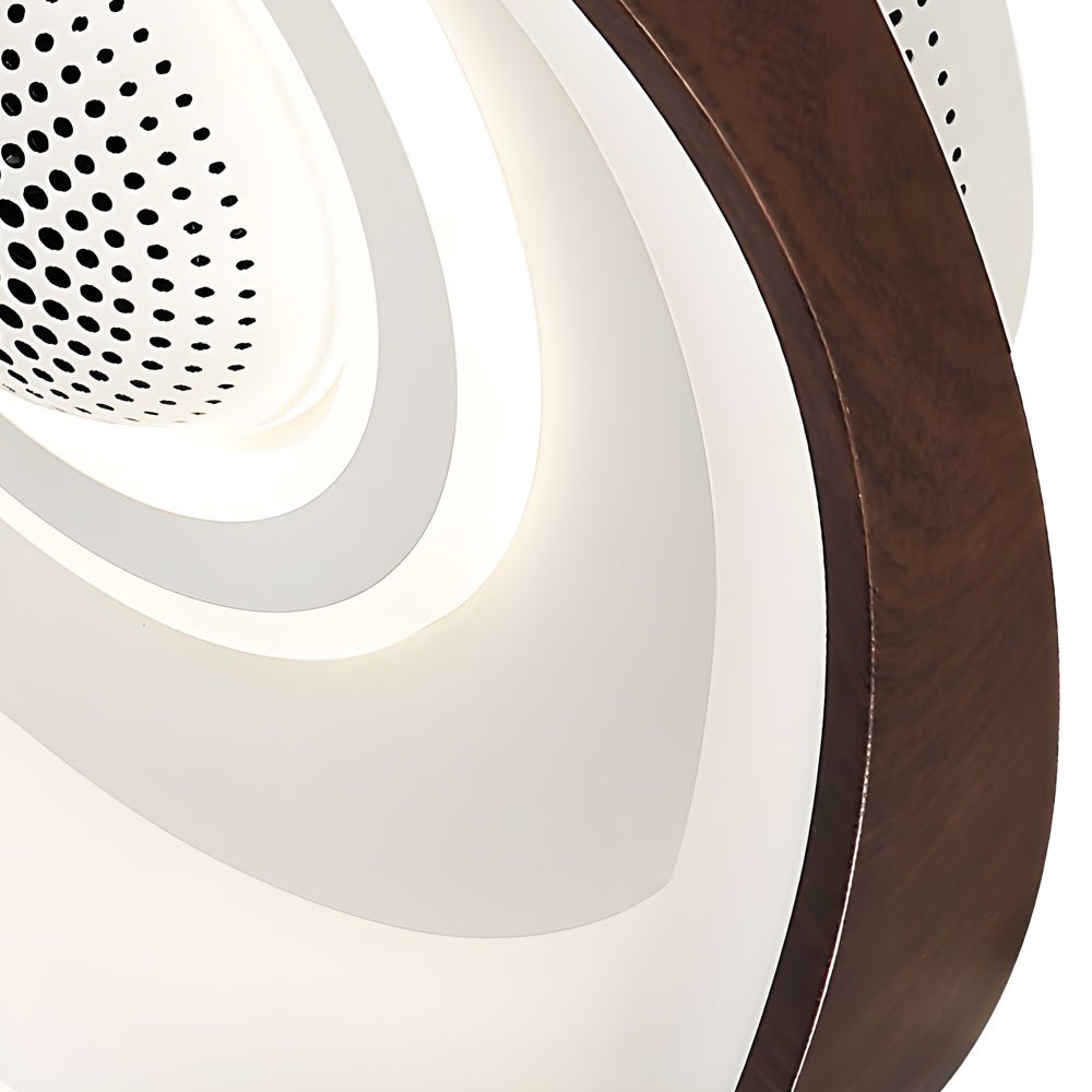 Bladeless Fan with Light Modern Round Dimmable LED Light