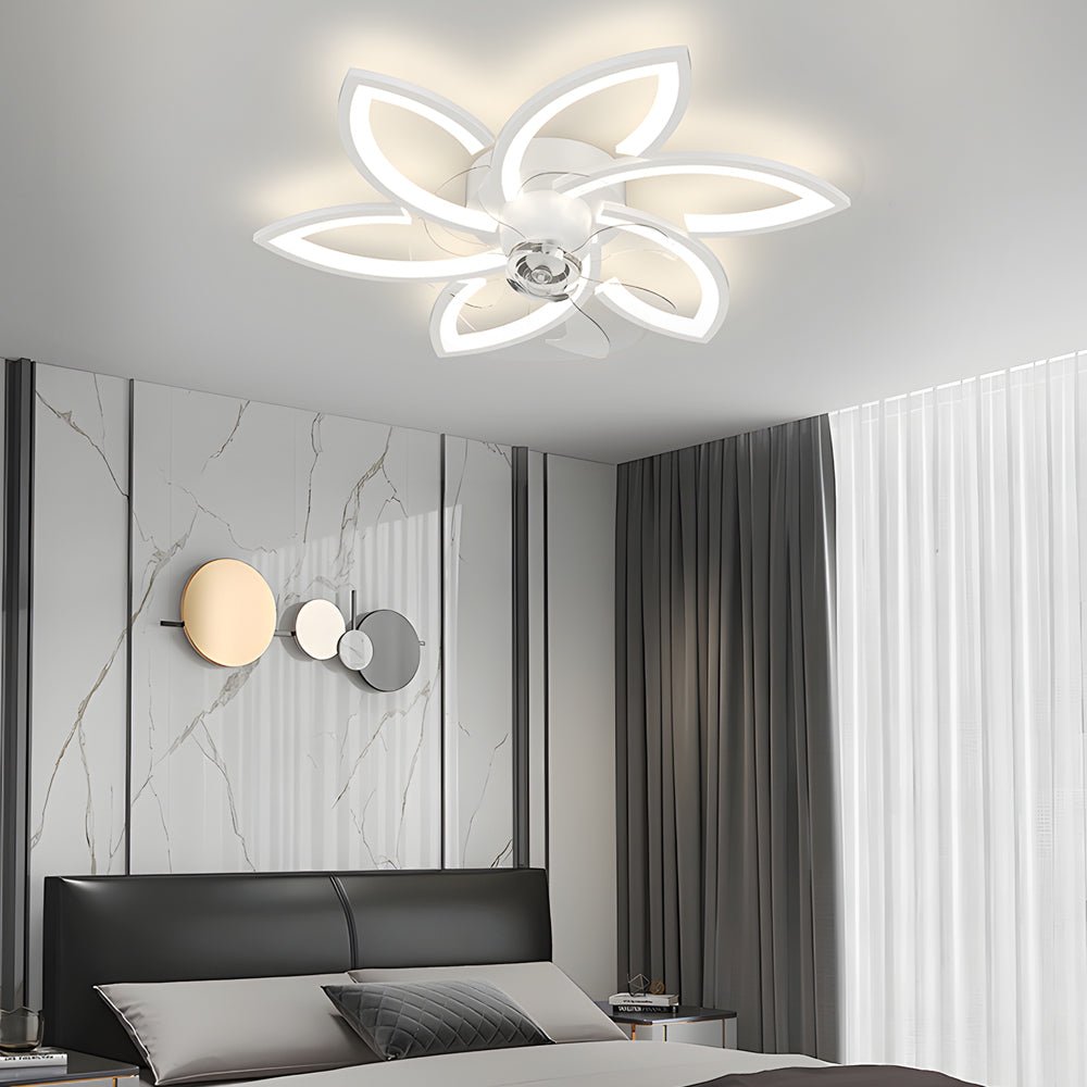 Ceiling Fans with Fancy Lights Modern Floral Light
