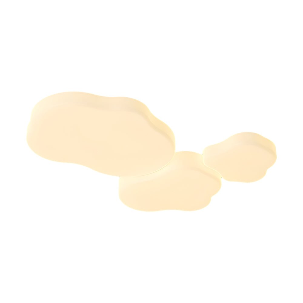 Cloud Shaped Ceiling Light Modern White Iron Light