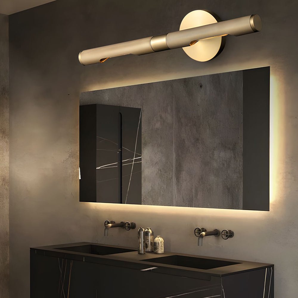 Contemporary Vanity Light Bar Modern Ribbed LED Light