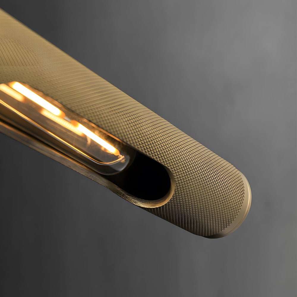 Contemporary Vanity Light Bar Modern Ribbed LED Light