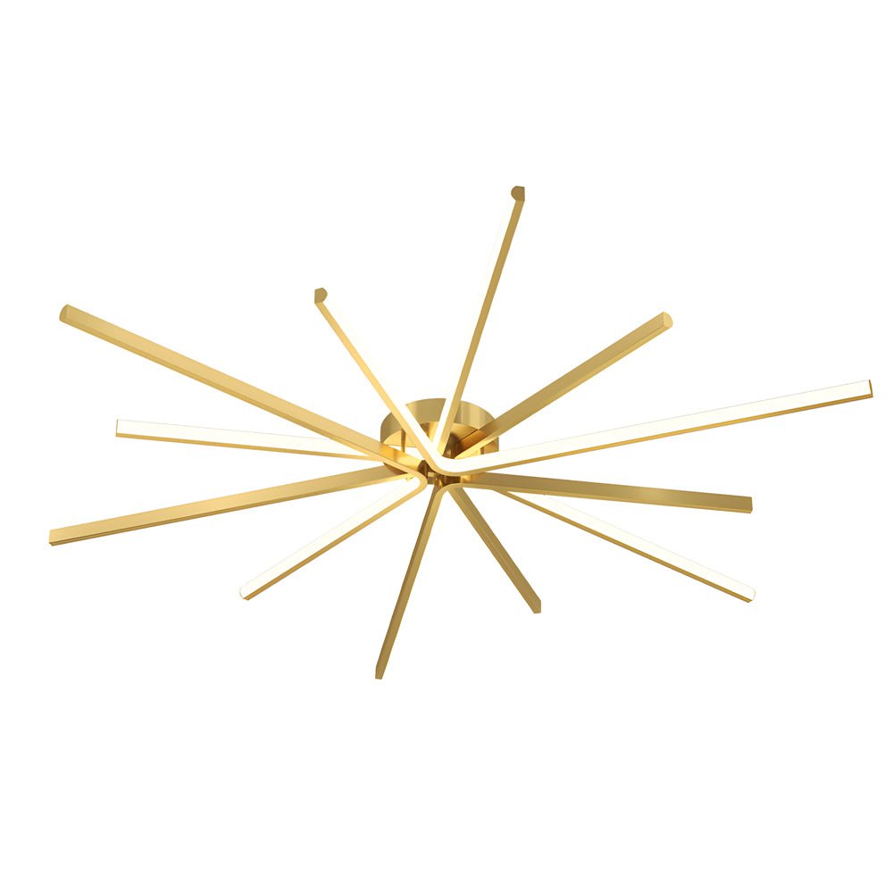 Copper Starbursts Ceiling Light Star-shaped Ceiling Lighting Fixture