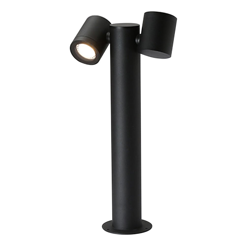 Double Light Bollard Light Rotatable Outdoor Lawn Light